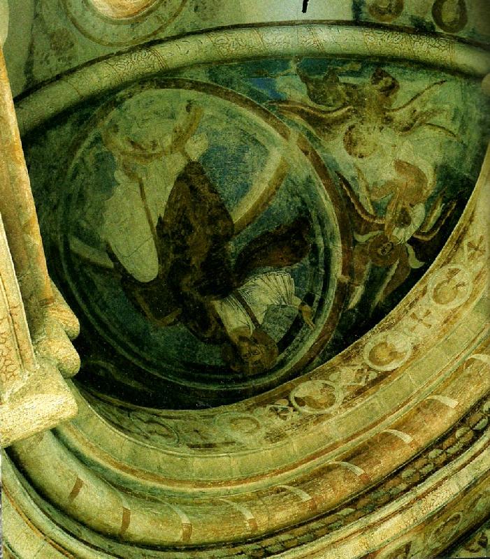 majestas domini absiden i va med bilden av  herren i sitt majestat oil painting image